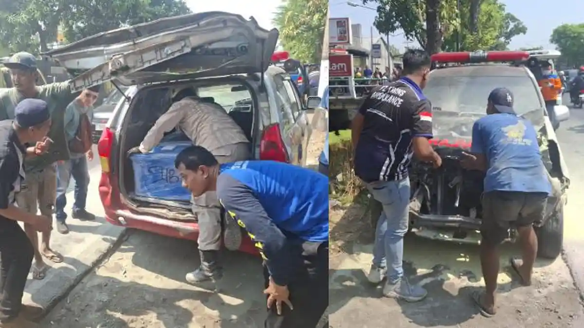 Tabrakan Beruntun di Jombang Libatkan Ambulans Pembawa Jenazah Korban KM Virgo Transport 8