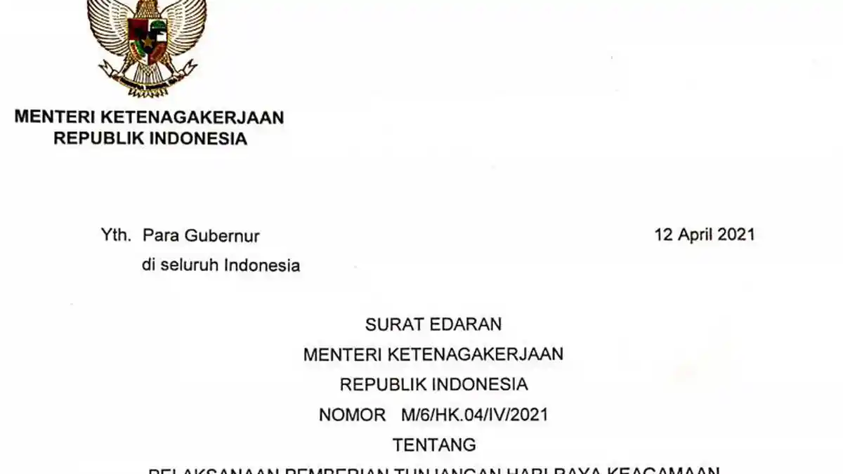 Cek Jadwal Pencairan THR 2021, Ini Cara Menghitung THR Karyawan Kontrak dan Tetap