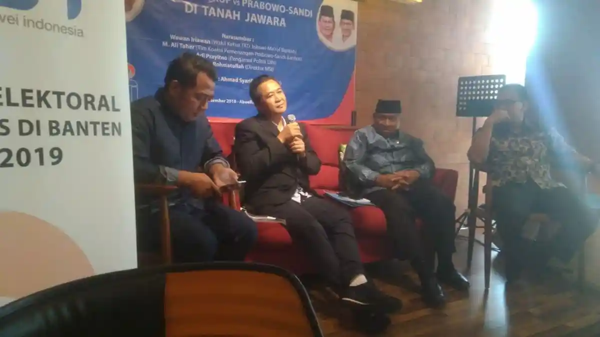 Survei MSI: Jokowi-Ma'ruf Ungguli Prabowo-Sandi di Banten