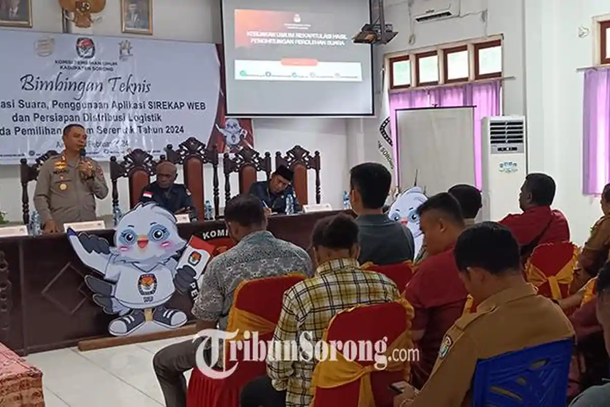 H-8 Masa Pencoblosan, KPU Kabupaten Sorong Gelar Bimtek PPD Bahas soal Tupoksi