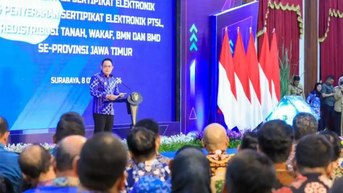 Capaian PTSL Jatim Tembus 100 Persen, Pj Gubernur Adhy: Bentuk Kepastian Hukum Kepemilikan Tanah