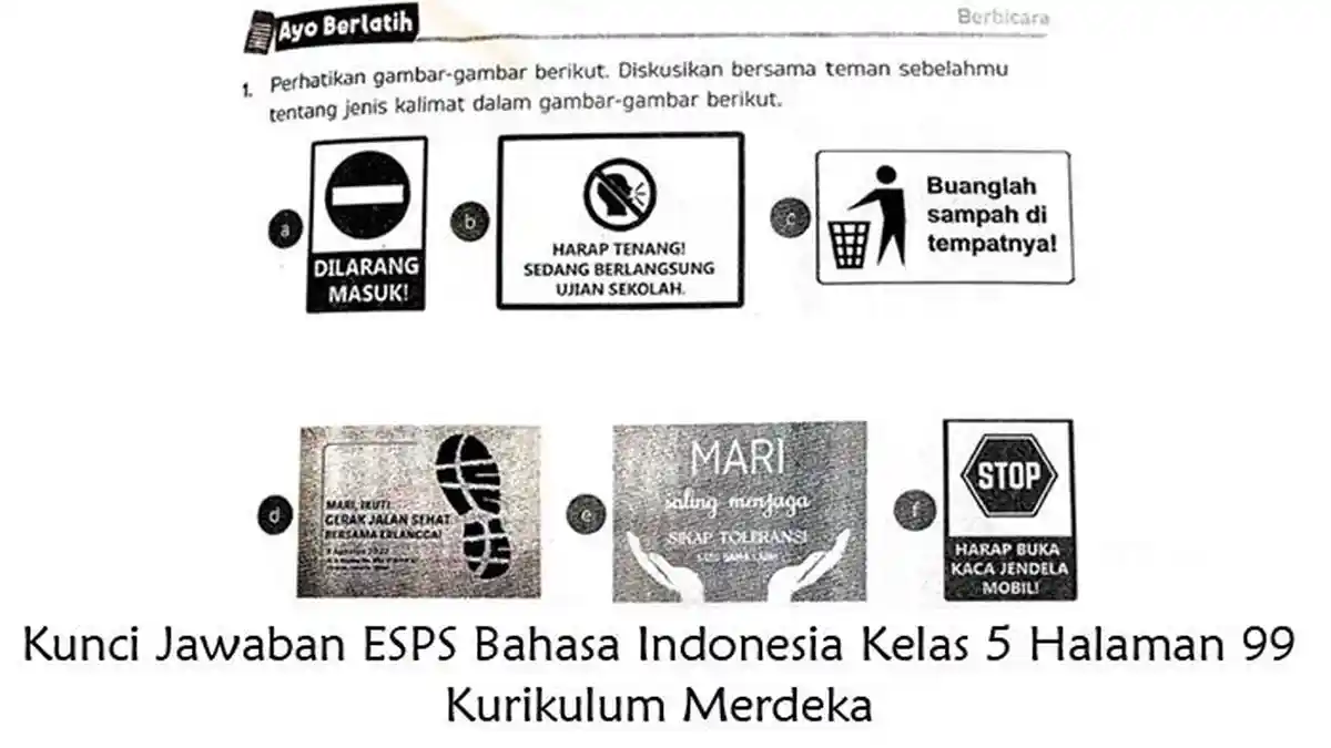 Kunci Jawaban ESPS Bahasa Indonesia Kelas 5 Halaman 99 Bab 6 Ayo ...