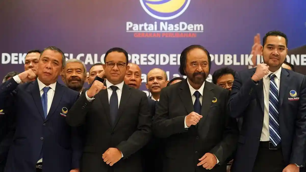 Surya Paloh dan Sekjen PKS Sudah Datang Bersamaan di Surabaya Jelang Deklarasi Cak Imin Cawapres