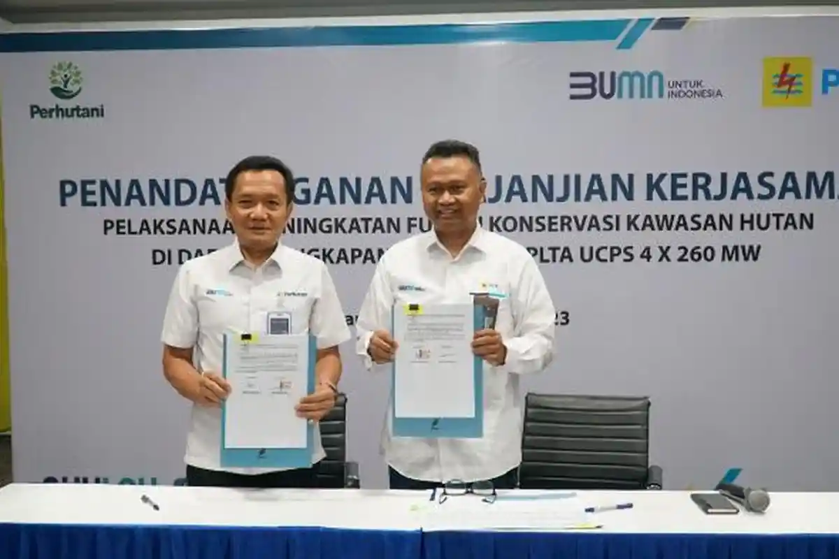 PLN dan Perhutani Sepakat Kerjasama Konservasi Hutan di Sekitar PLTA Cisokan