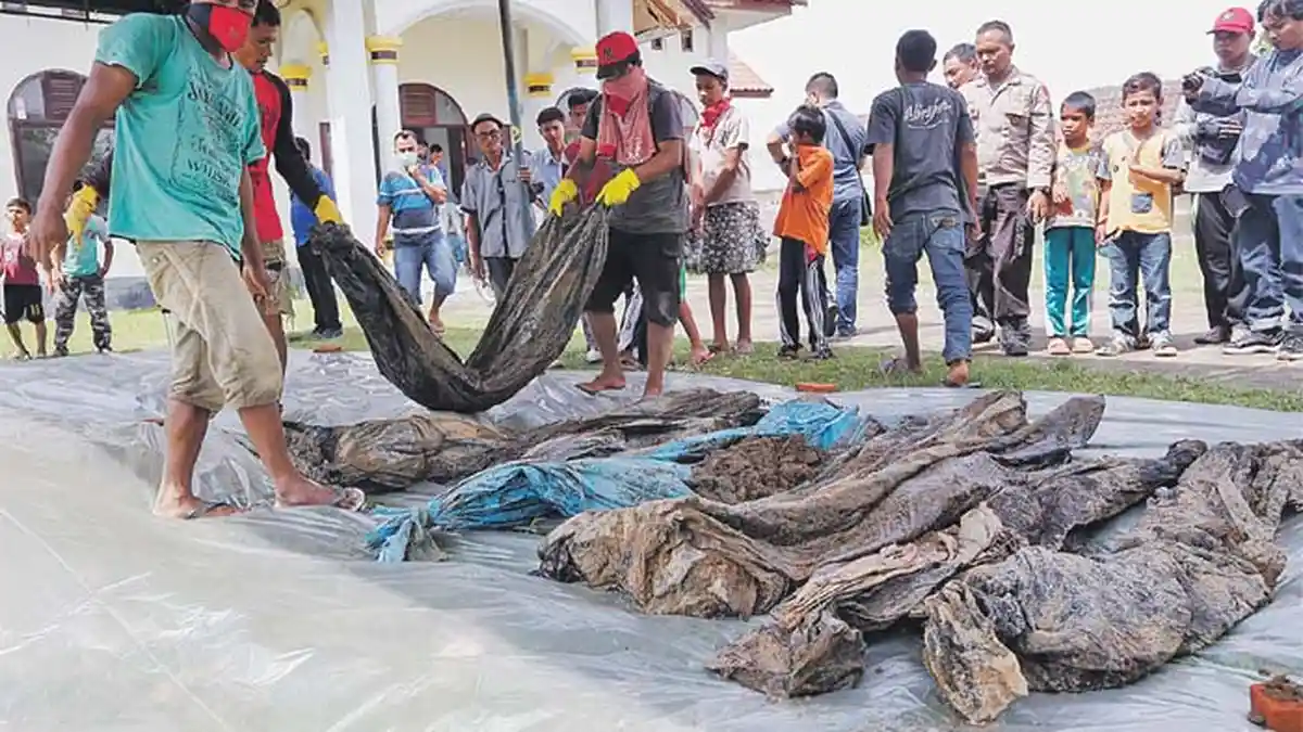 46 Kerangka Korban Tsunami Ditemukan