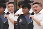 Calon Siswa SR Sandarkan Kepala ke Pundak Seskab Teddy Sambil Menangis: Cita citaku Polisi