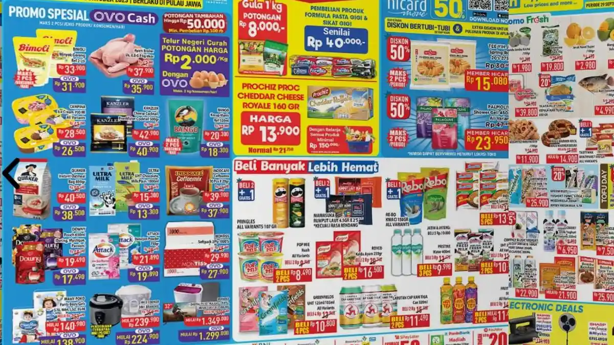 KATALOG Promo Hypermart Hari Ini 2 Oktober 2023: Pakai OVO Makin Hemat, Migor Bimoli Rp31.900