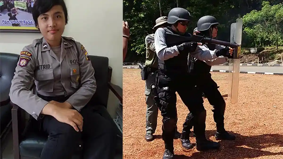 Senjata V2 Sabhara, Pacar Pertama Wanita Polisi Tim Elite Polrestabes Semarang