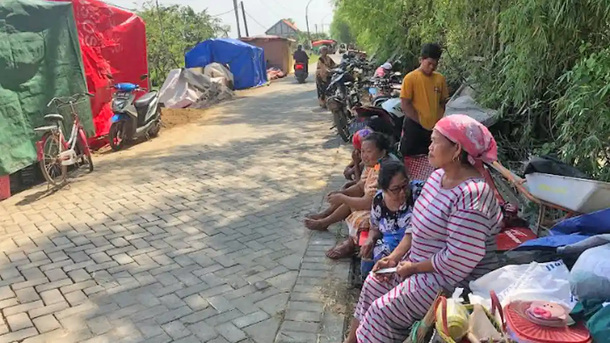 Banjir Kali Lamong di Desa Cermen Gresik Surut, Warga Masih Was-Was Banjir Datang Lagi