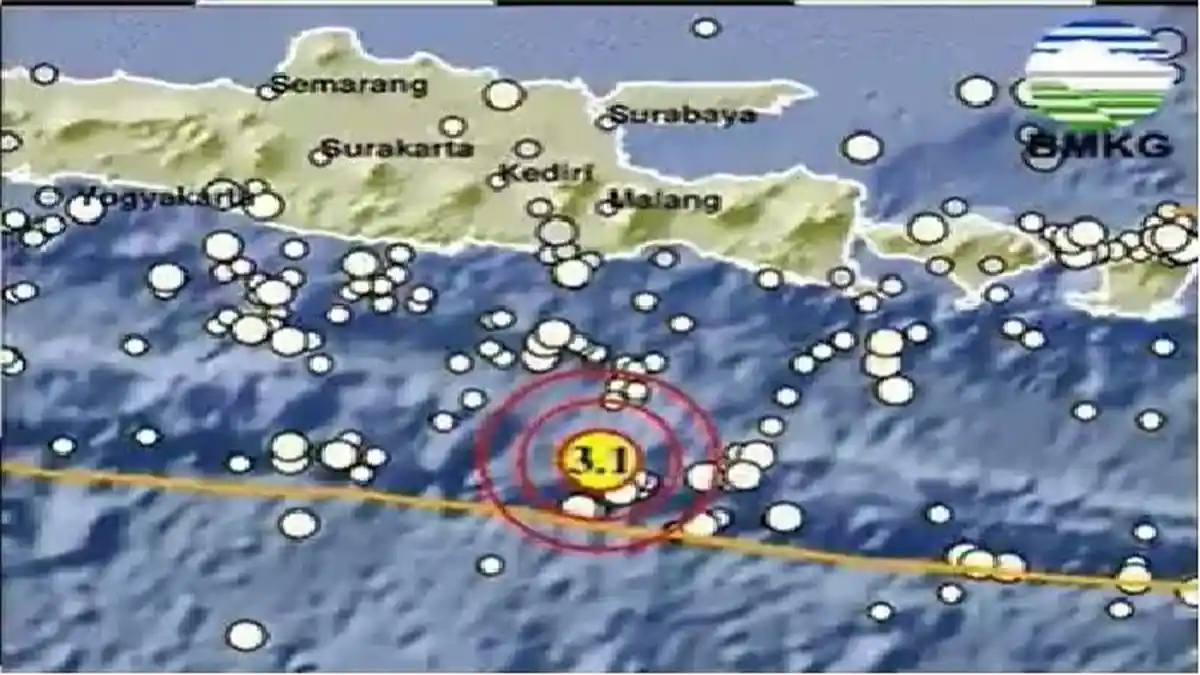 Gempa Bumi Terkini Jawa Timur Rabu 14 Oktober 2026, Gempanya Baru Saja Terjadi Siang Ini di Malang