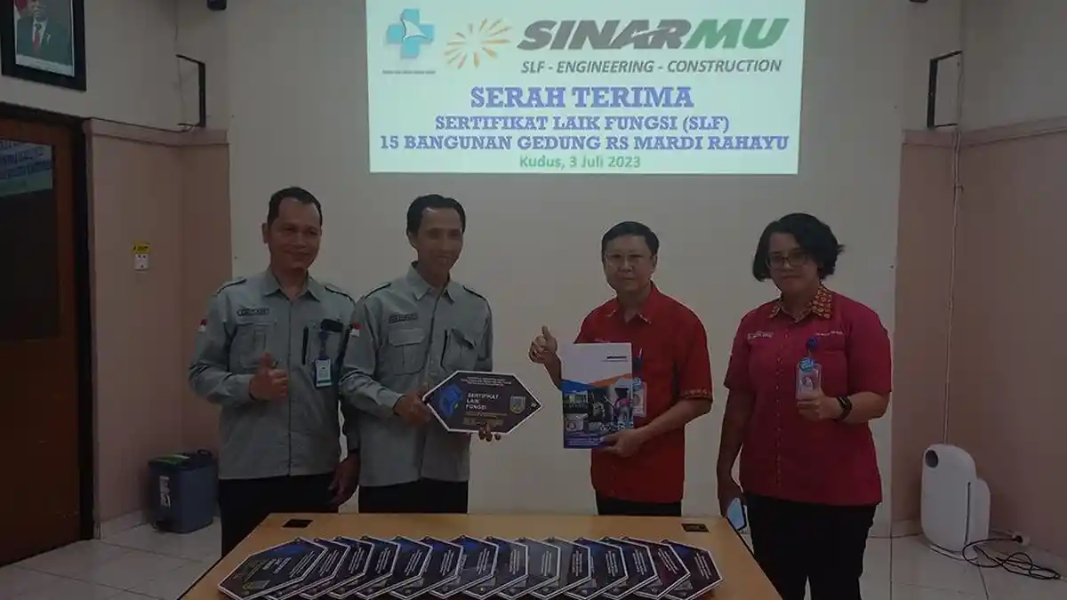 15 Gedung RS Mardi Rahayu Kudus Kantongi Sertifikat Laik Fungsi dari SINARMU