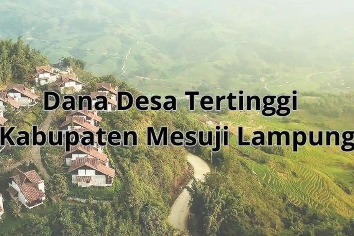 Inilah 10 Desa di Kabupaten Mesuji Lampung Dapat Dana Desa 2025 Tertinggi Mencapai Rp 1,8 M