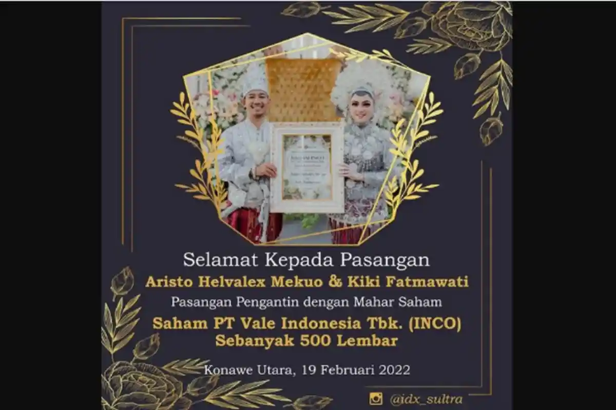 Sosok Pria Viral Lamar Gadis dengan Mahar Saham PT Vale Indonesia atau INCO di Konawe Utara Sultra