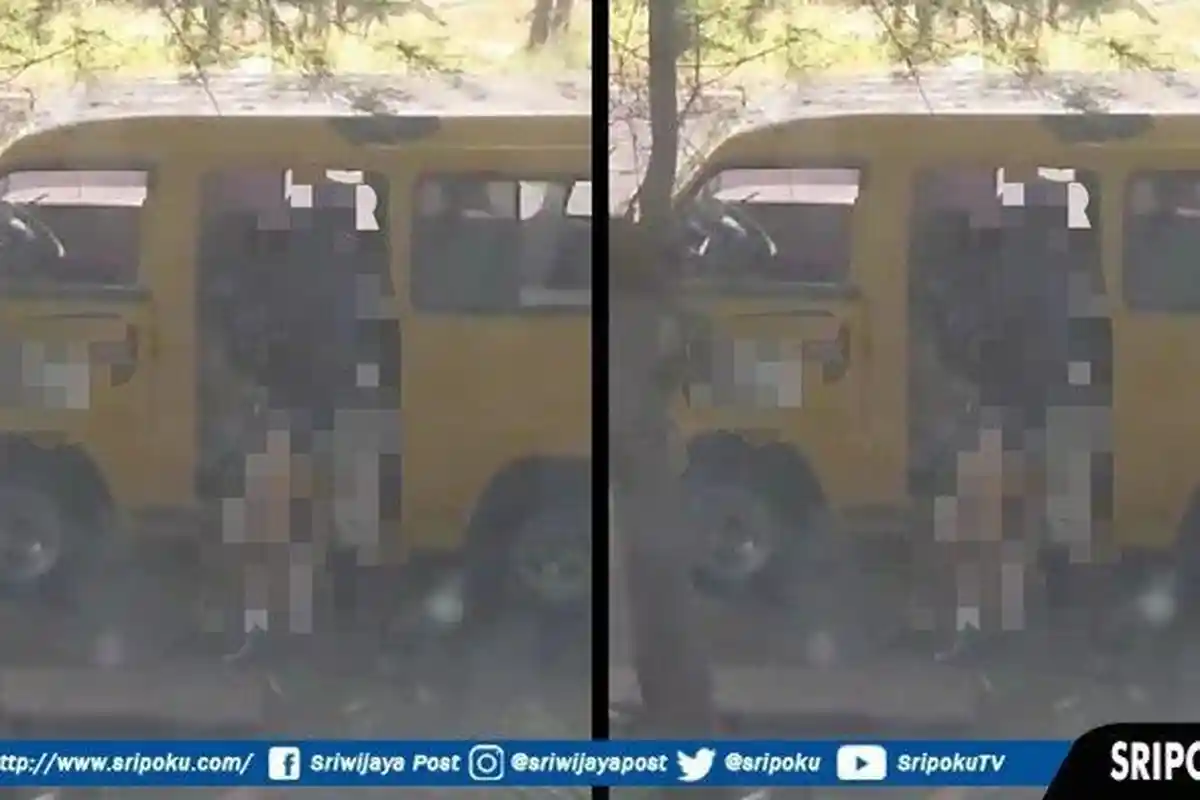 Viral Video Sopir Angkot Pakai Celana Pendek Sambil Pangku Perempuan