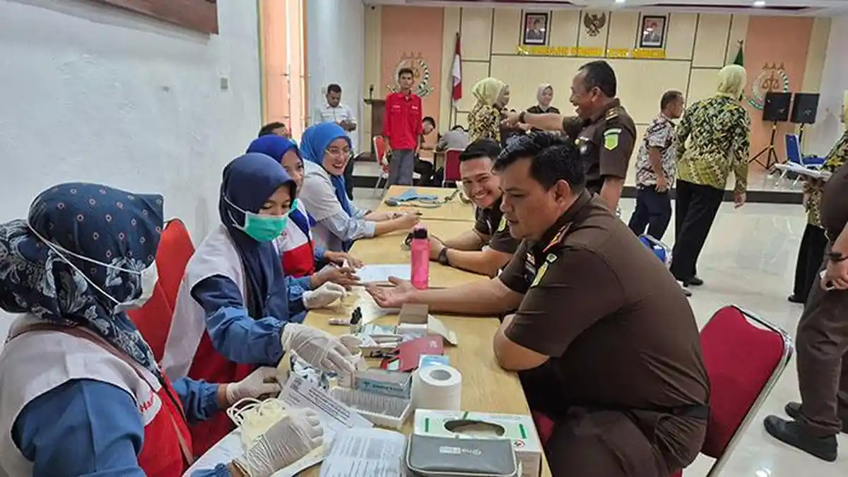 Sambut Harlah Kejaksaan, Kejari Aceh Singkil Kumpulkan Darah 29 Kantong 
