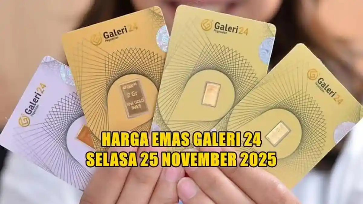 Harga Emas Galeri24 Pegadaian Hari Ini Selasa 25 November 2025, Naik Segini