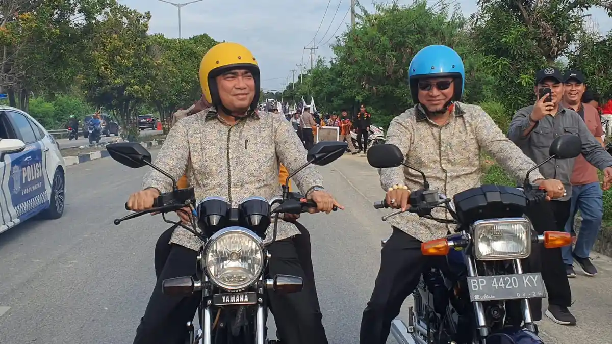 BARA Daftar KPU Karimun Naiki Sepeda Motor Rx King, Ternyata Punya Makna Dibaliknya