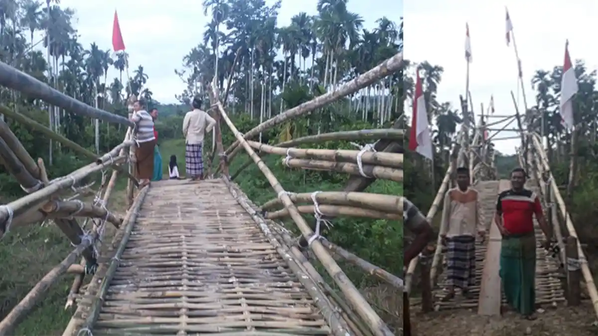 Jembatan Bambu Merah Putih di Peunaron, Mengenang Warga yang Menjadi Korban Terkaman Buaya