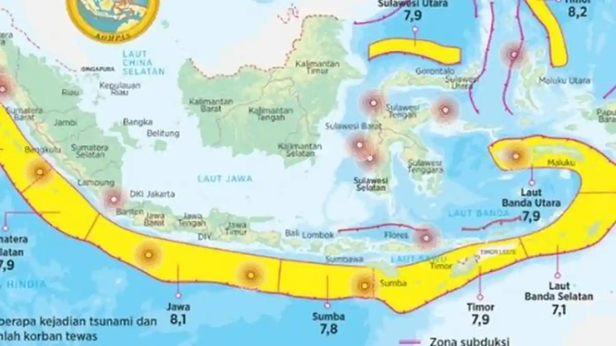 BMKG Beberkan Wilayah yang Berpotensi Gempa Megathrust