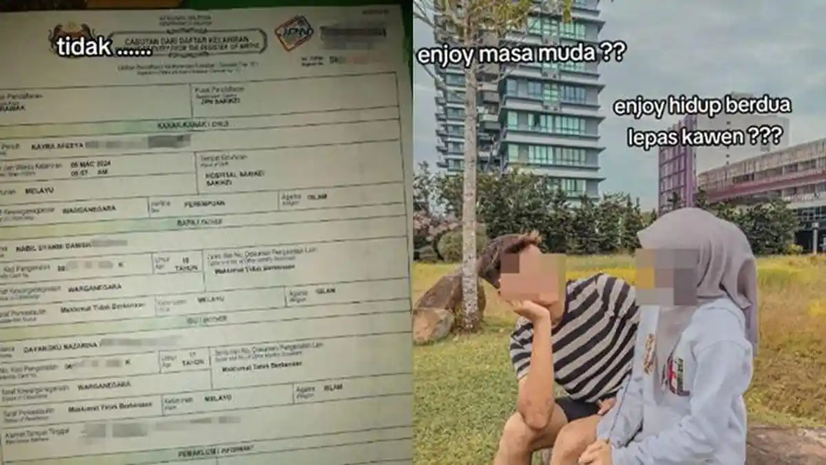 VIRAL Pasangan TikTokers Pamer Akta Kelahiran Anak, Netizen Salfok Ibu Baru 17 Tahun, Ayah 15 Tahun