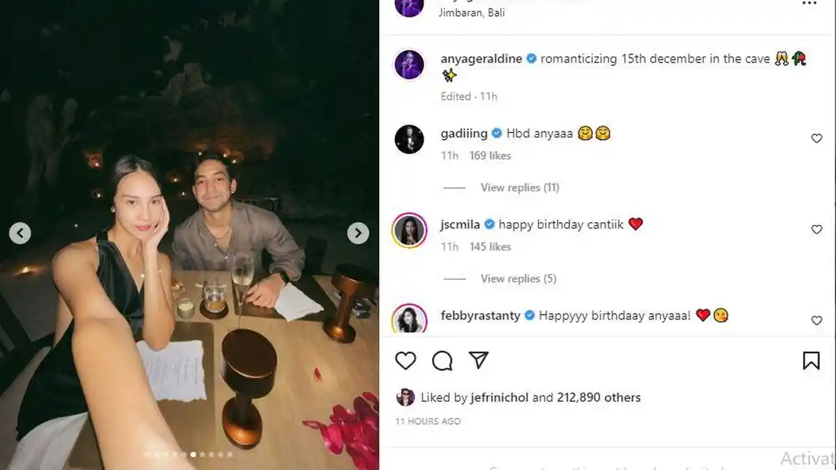 Nadif Zahiruddin Berikan Dinner Romantis Dalam Gua Dihari Ultah Anya Geraldine
