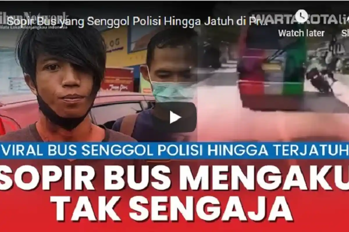 Sopir Minibus yang Senggol Polisi Hingga Jatuh di Probolinggo Tertangkap, Mengaku Tak Sengaja