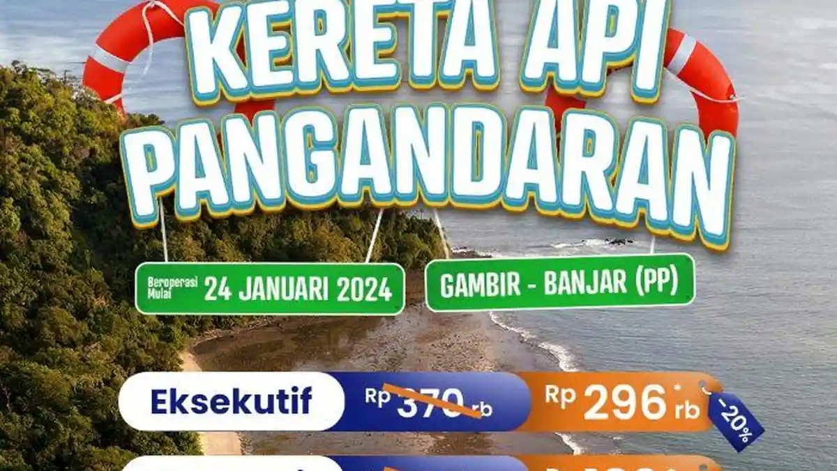PT KAI Buka Rute Baru KA Papandayan dan Pangandaran, Mulai Beroperasi Besok