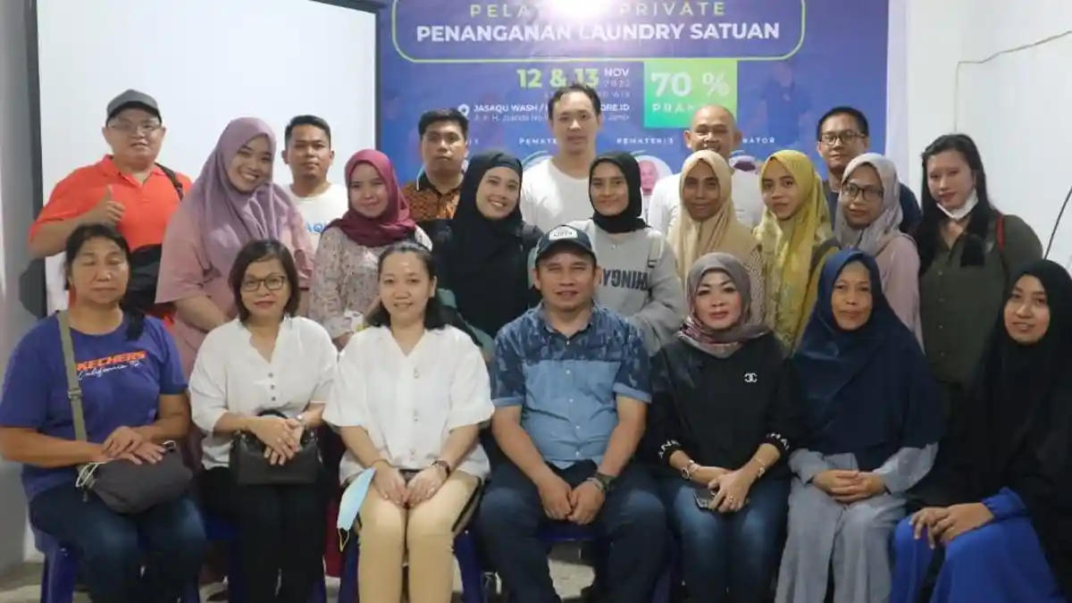 Sharing Penanganan Laundry Satuan, LAUNDRYSTORE.ID dan JASAQU WASH Menggelar Pelatihan Usaha Laundry