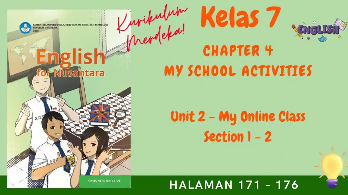 Soal & Kunci Jawaban Bahasa Inggris Halaman 173 'Worksheet 4.15' Kelas 7 Kurikulum Merdeka