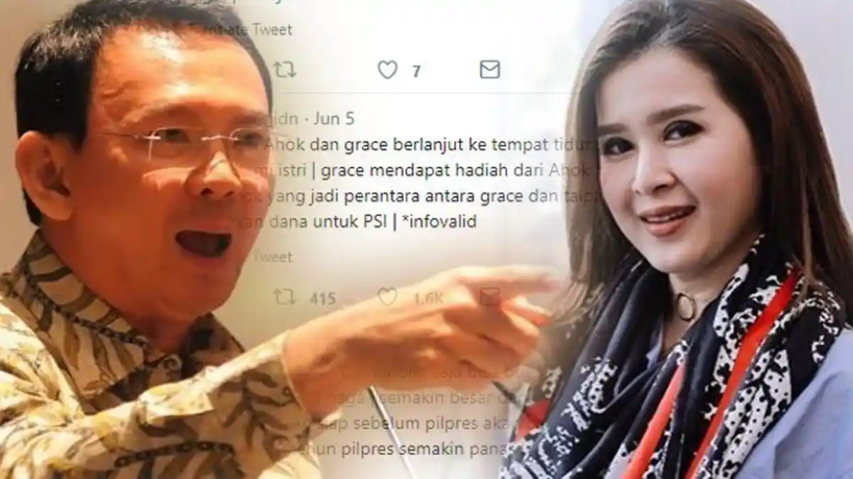 Grace Natalie Geram, Akun yang Tuding Dirinya Selingkuh dengan Ahok Mendadak Hilang