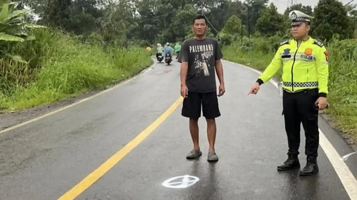 Kecelakaan Maut di Jalan Lintas Muara Enim, Dua Motor Tabrakan, Satu Pengendara Meninggal Dunia