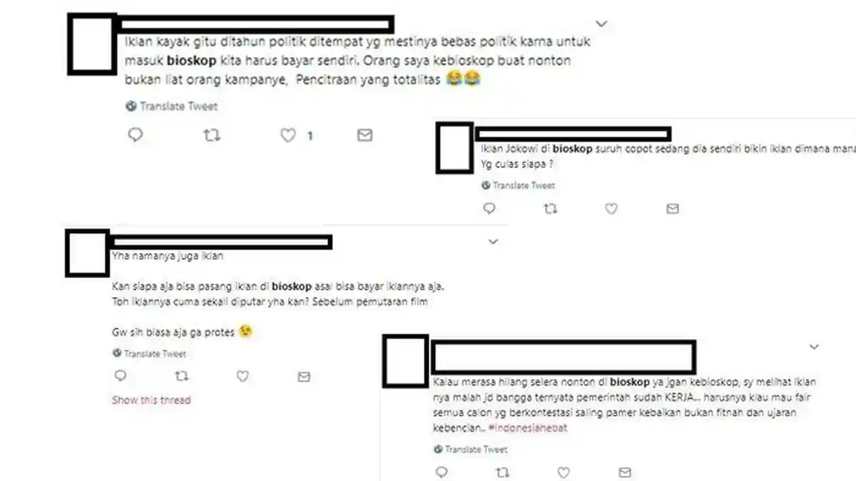 Iklan Pemerintahan Jokowi di Bioskop Tuai Protes, Ini Tanggapan Istana