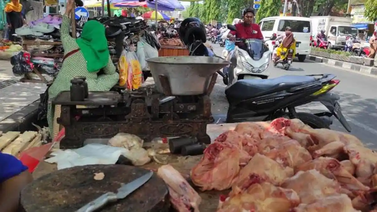 PKL Kembali Berjualan di Sekitar Pasar Baru Gresik, Satpol PP Akan Masukan ke Pasar Krempyeng