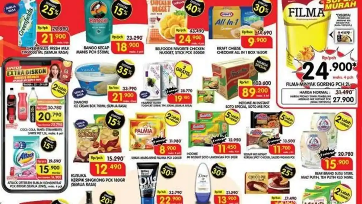 Promo Superindo Hari ini Sabtu 25 September 2021, Belanja Ayam Kampung, Daging hingga Es Krim Murah