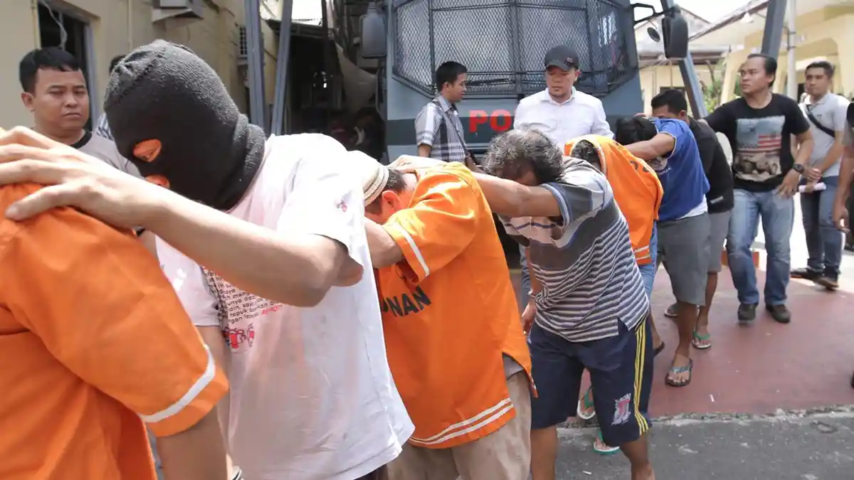 Lakukan Kekerasan, Debt Collector yang Diamankan Polda Lampung dari 2 Kelompok Berbeda