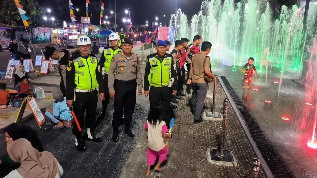 Polres Tapteng dan TNI Gelar Patroli Skala Besar, Jaga Kondusivitas Wilayah