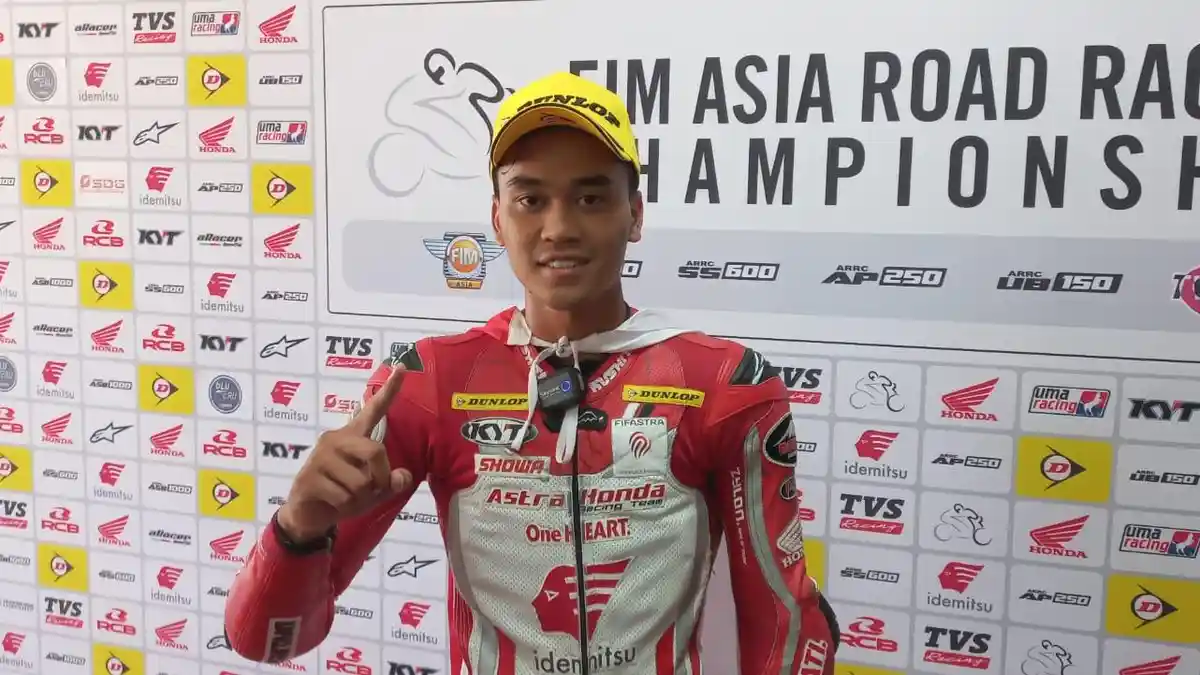 Juara di Race 1, Herjun AF Makin Pede Hadapi Race 2 ARRC 2023 Mandalika