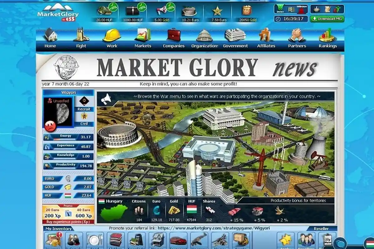 Aplikasi Penghasil Uang Market Glory, Main Game Dapat Duit