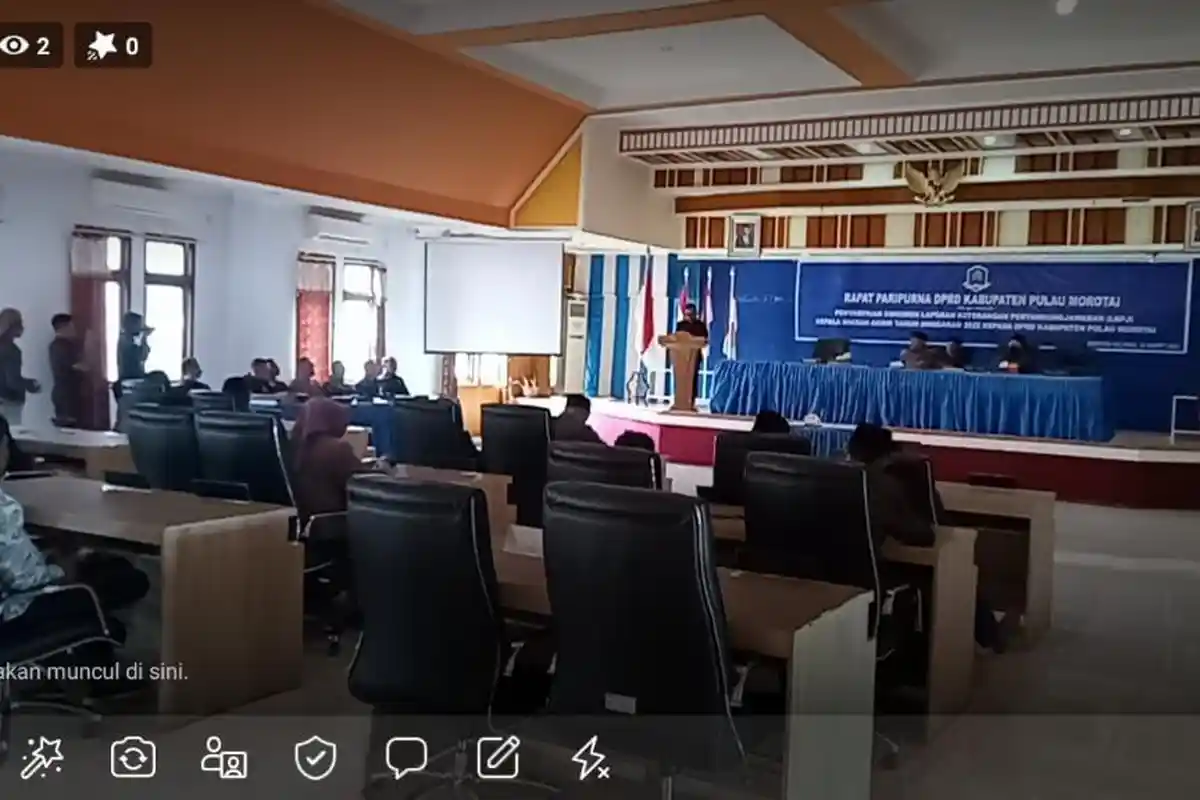 Paripurna DPRD Morotai, Muhammad Umar Ali Sampaikan LKPJ TA 2022
