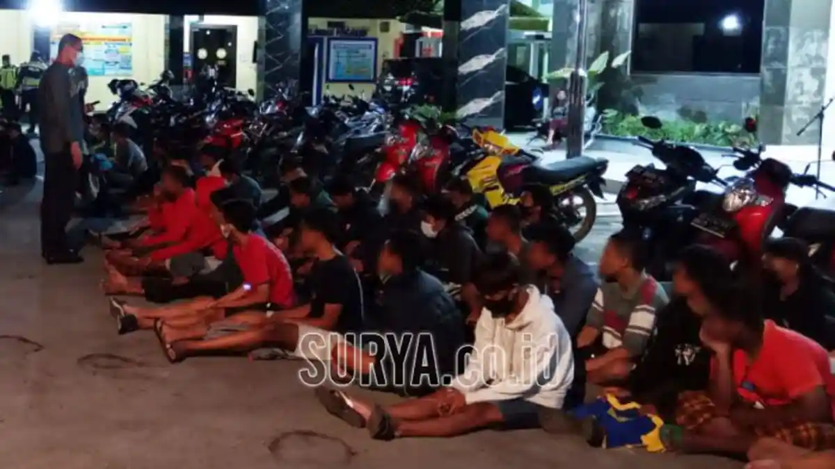 65 Orang Ditangkap Saat Balap Liar di Jembatan Ngujang 2 Tulungagung, Ada yang Masih Kelas 6 SD