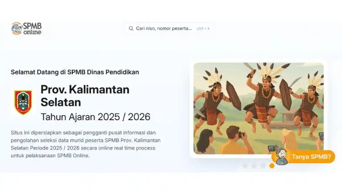 Jadwal SPMB Kalsel 2025 SMA SMK dan Cara Daftar Online di kalsel.spmb.id