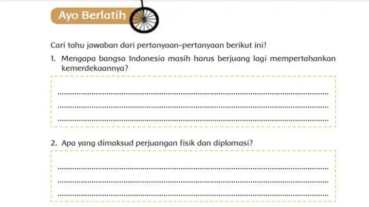 Kunci Jawaban Tema 7 Kelas 5 SD Halaman 133 Kurikulum 2013: Ayo Berlatih