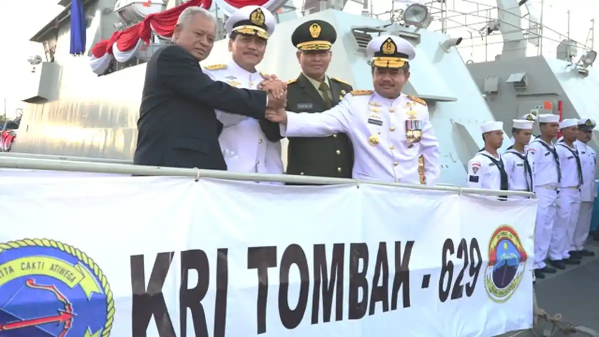 Koarmatim Terima KRI Tombak-629 Buatan Indonesia