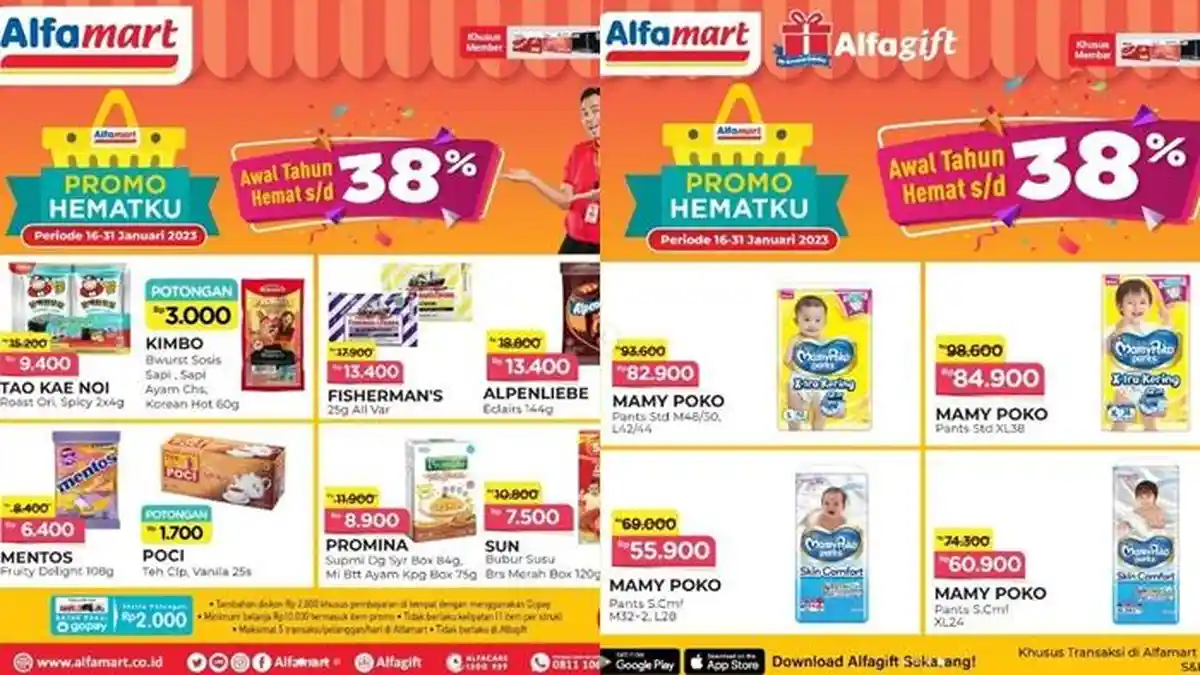 Promo Alfamart Hari ini Kamis 19 Januari 2023, Ada Diskon hingga 38 Persen, Belanja Bulanan Hemat