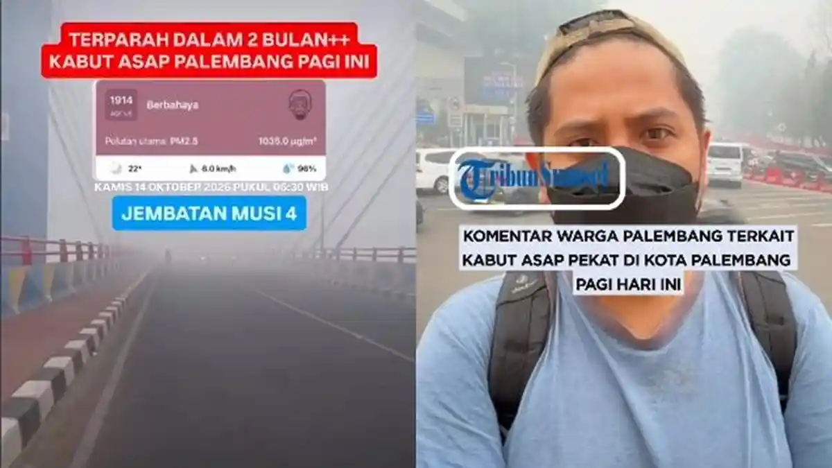 Rekor Terparah, Kabut Asap Palembang Hari Ini Bikin Warga Sesak 'Cari ...