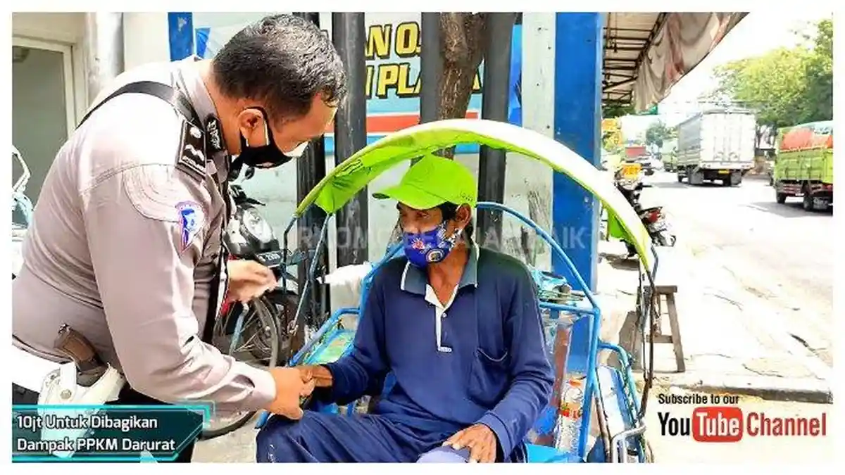Sosok Aipda Purnomo, Polisi yang Bagi-bagi Uang Total Rp 10 Juta pada Tukang Becak hingga Pedagang