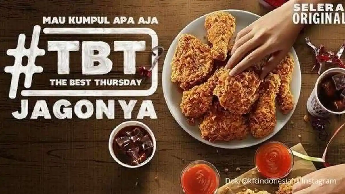 Promo KFC The Best Thursday 31 Maret 2022, Bisa Dapat KFC Porsi Besar dengan Harga Khusus