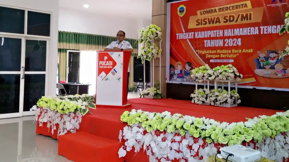 Dinas Perpustakaan dan Pengarsipan Halmahera Tengah Maluku Utara Gelar Lomba Bercerita Tingkat SD