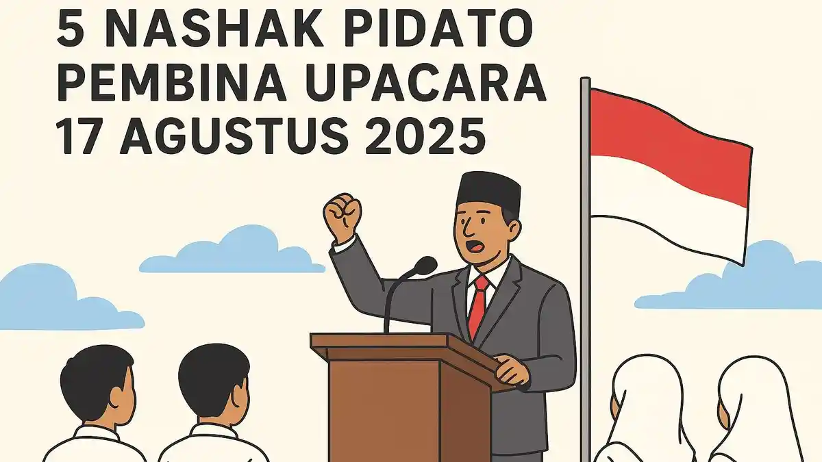 5 Teks Pidato Pembina Upacara 17 Agustus 2025, Cocok untuk Sekolah Tsanawiah dan Aliyah Beragam Tema