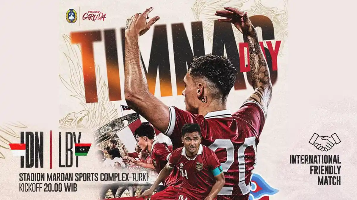 Live Streaming Indosiar Timnas Indonesia vs Libya, Kick Off 20.00 WIB